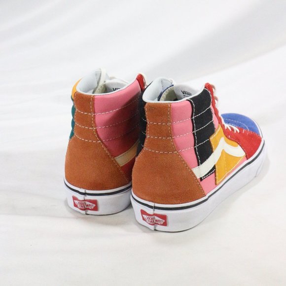 VANS SK8-Hi PATCHWORK Multi Sneakers Like New Sz 8.5 M - Picture 3 of 8